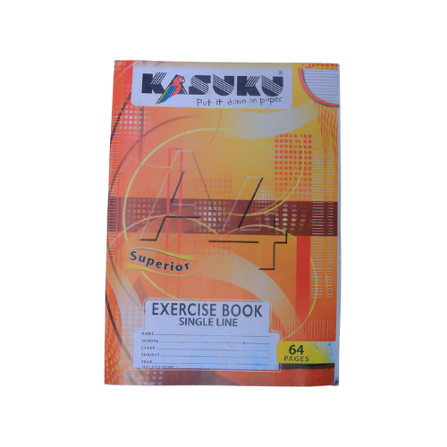 Kasuku Superior Single Line Exercise Book A4 (64 Pages)