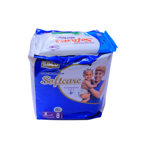 Softcare Large Baby Diapers 8pcs