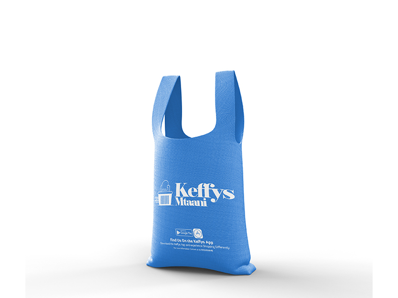 Keffys Mtaani Non-Woven Blue Packaging Bag #2