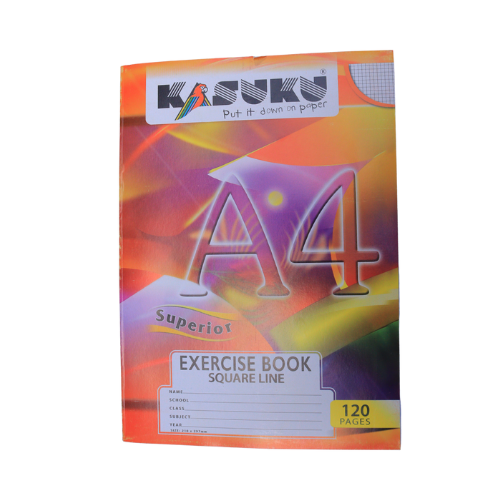 Kasuku Superior Square Line Exercise Book A4 (120 Pages)