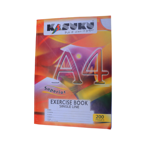 Kasuku Superior Single Line Exercise Book A4 (200 Pages)