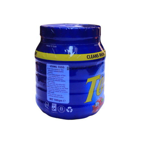 Toss Blue Detergent Powder 500g (Jar)