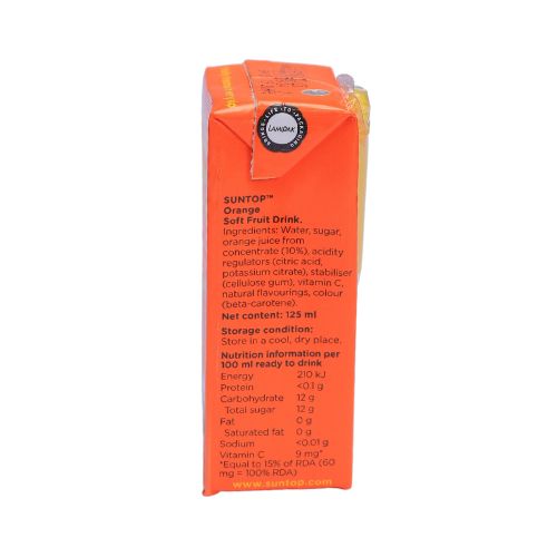 Suntop Orange Drink 125ml