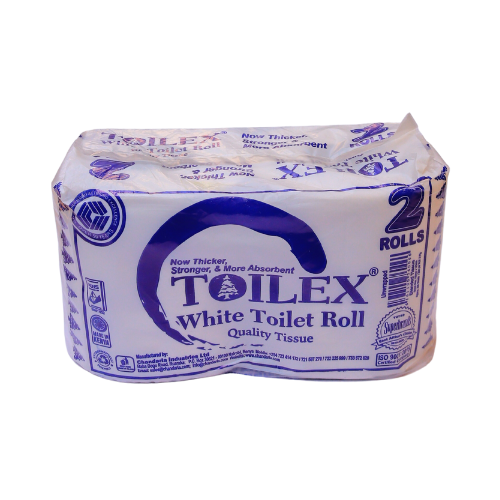 Toilex White Toilet Roll 2 Pack