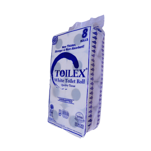 Toilex White Toilet Roll 8 Pack