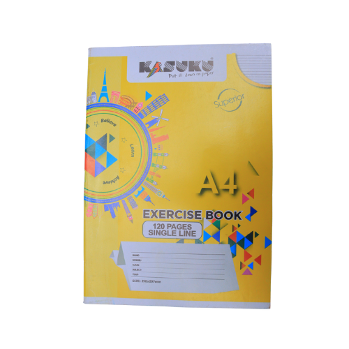 Kasuku Superior Single Line Exercise Book A4 (120 Pages)