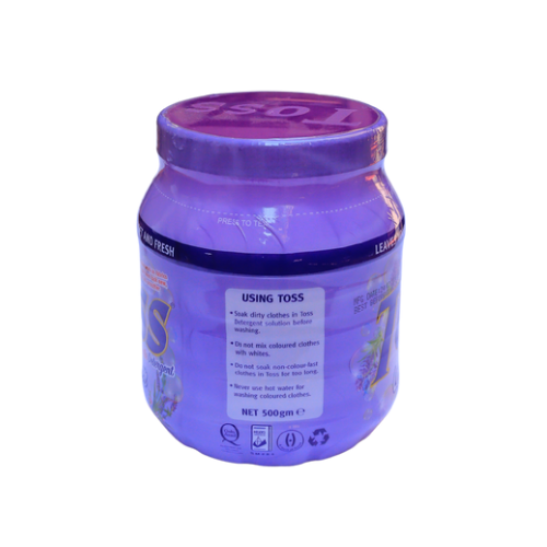 Toss Lavender Detergent Powder 500g (Jar)