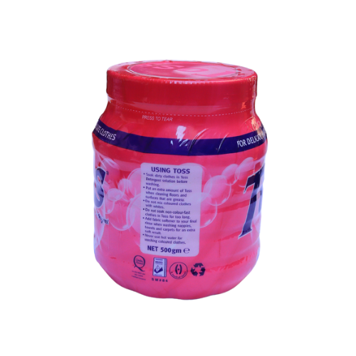 Toss Sensitive Washing Powder 500g (Jar)