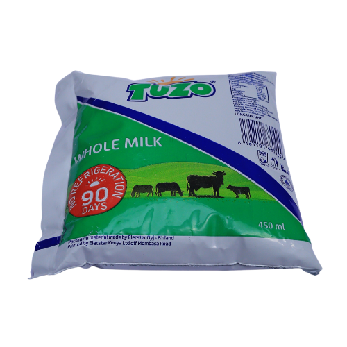 Tuzo Whole Milk 450ml (Sachet)