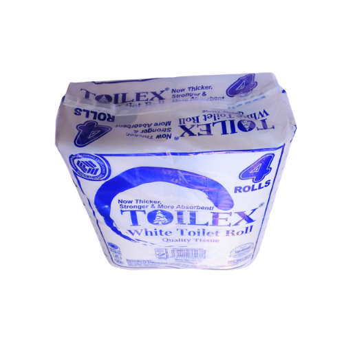 Toilex White Toilet Roll 4 Pack