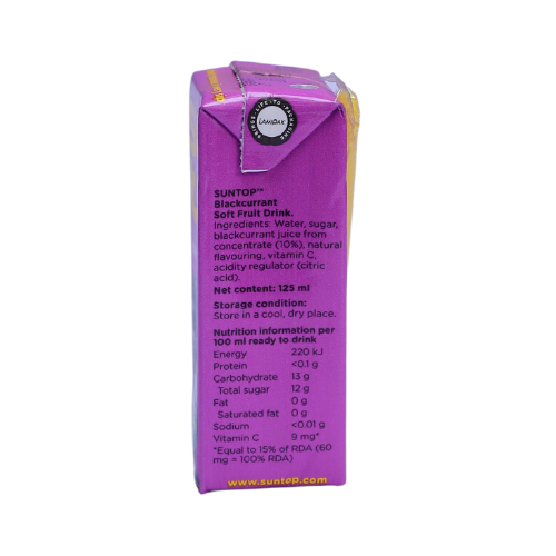 Suntop Blackcurrant Drink 125ml